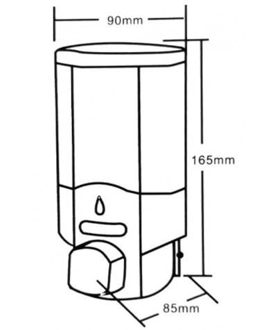 Dozownik mydła ścienny biały 300 ml